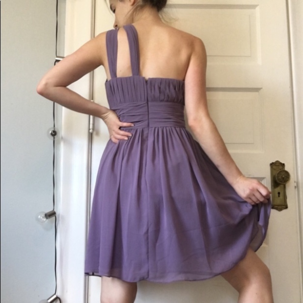 Lilac bridesmaid dress